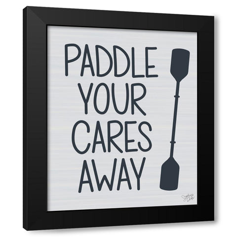 Paddle Black Modern Wood Framed Art Print by Dicks, Stephanie