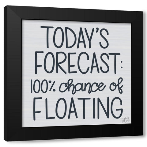 Floating Black Modern Wood Framed Art Print by Dicks, Stephanie