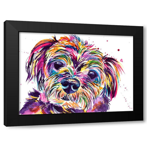 Mable Black Modern Wood Framed Art Print with Double Matting by Seeley, Jenn