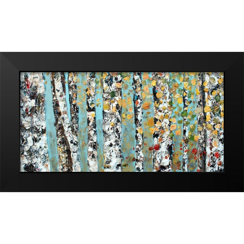 Blue Sky Aspens Black Modern Wood Framed Art Print by Seeley, Jenn