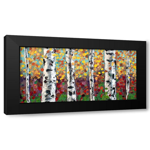 Aspens in Color Black Modern Wood Framed Art Print by Seeley, Jenn