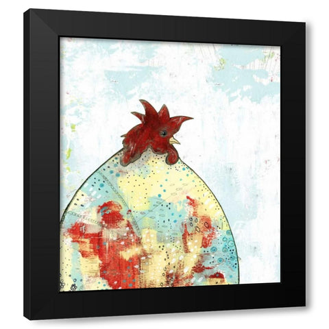 Rooster I Black Modern Wood Framed Art Print with Double Matting by Ogren, Sarah