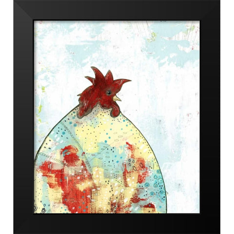 Rooster I Black Modern Wood Framed Art Print by Ogren, Sarah