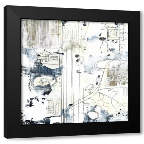 Neutral Abstract III Black Modern Wood Framed Art Print with Double Matting by Ogren, Sarah