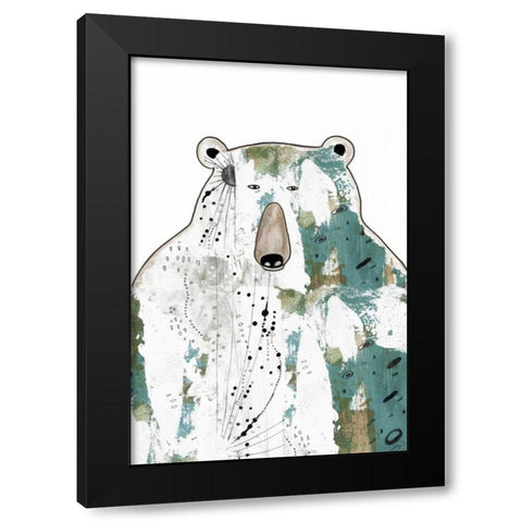 Brown Bear Black Modern Wood Framed Art Print by Ogren, Sarah