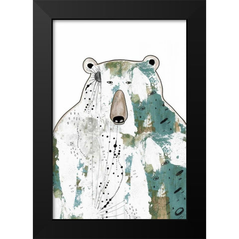 Brown Bear Black Modern Wood Framed Art Print by Ogren, Sarah