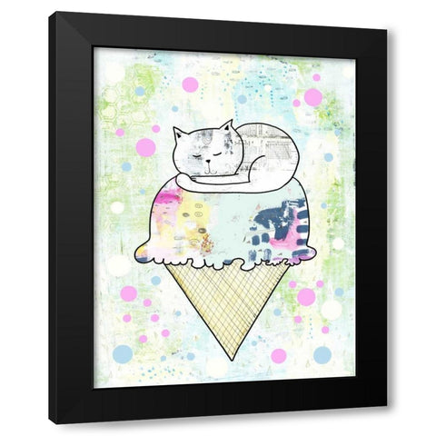 Sprinkles on Top Black Modern Wood Framed Art Print with Double Matting by Ogren, Sarah