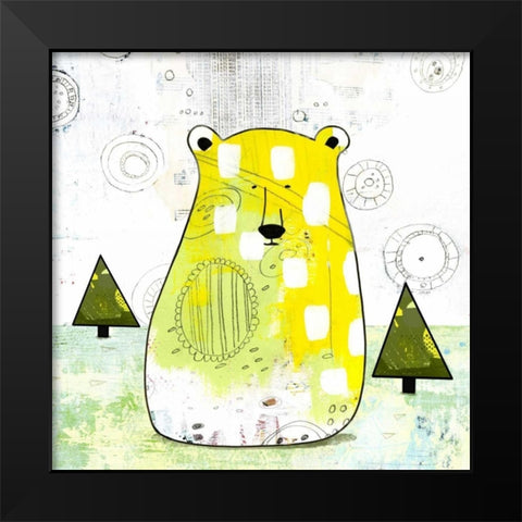 Bear III Black Modern Wood Framed Art Print by Ogren, Sarah