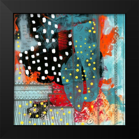 Geometric Abstract II Black Modern Wood Framed Art Print by Ogren, Sarah