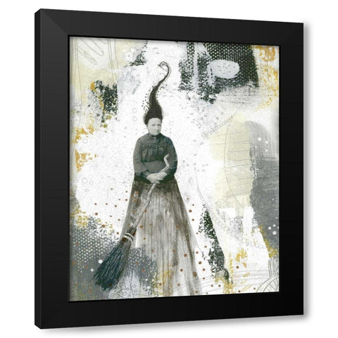 Witch I Black Modern Wood Framed Art Print by Ogren, Sarah