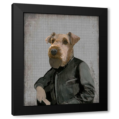 Terence Black Modern Wood Framed Art Print with Double Matting by Ogren, Sarah