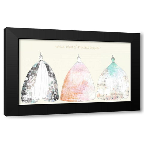 Which Kind of Princess Are You Black Modern Wood Framed Art Print with Double Matting by Ogren, Sarah