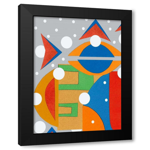 Moad Abstract I Black Modern Wood Framed Art Print by Ogren, Sarah