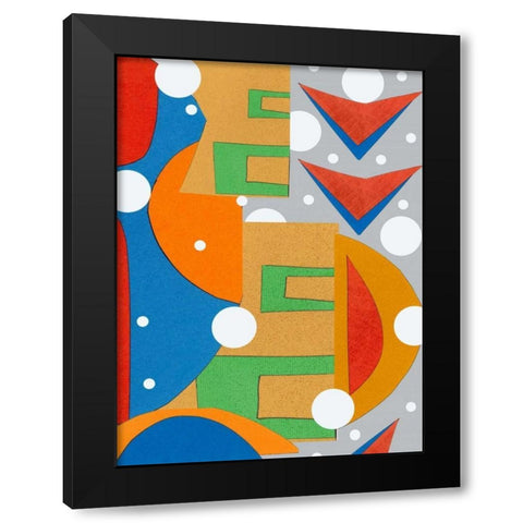 Moad Abstract III Black Modern Wood Framed Art Print by Ogren, Sarah