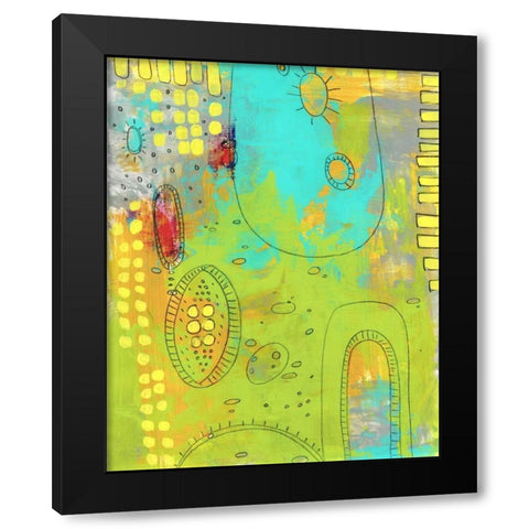 Green Monster Black Modern Wood Framed Art Print with Double Matting by Ogren, Sarah