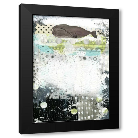 The Great Bowhead Whale Black Modern Wood Framed Art Print by Ogren, Sarah