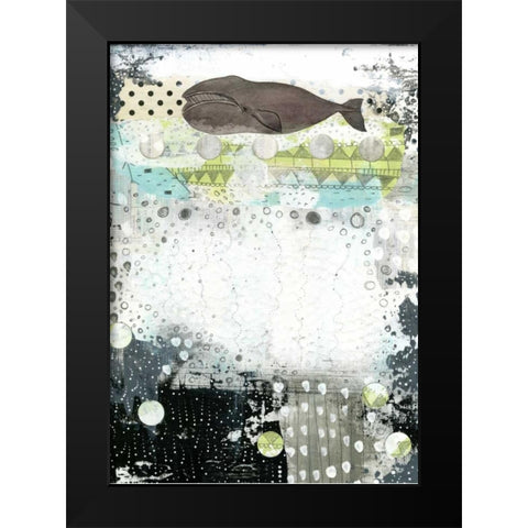 The Great Bowhead Whale Black Modern Wood Framed Art Print by Ogren, Sarah