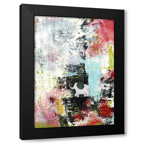 Dont Worry About the Green Eyed Monster Black Modern Wood Framed Art Print by Ogren, Sarah