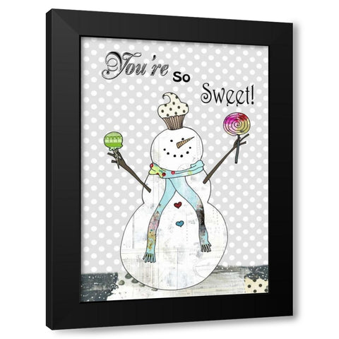 Youre So Sweet Black Modern Wood Framed Art Print by Ogren, Sarah