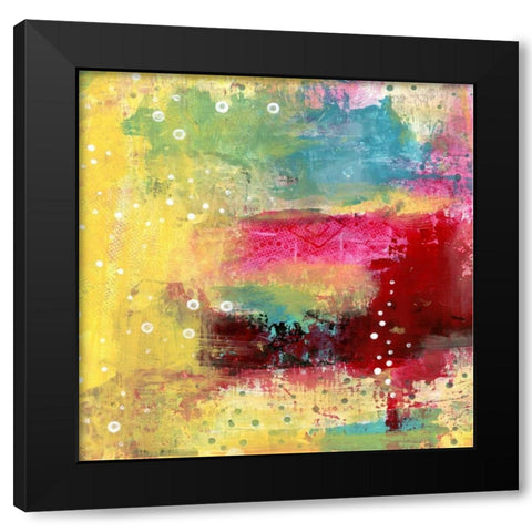 Rainbow Abstract II Black Modern Wood Framed Art Print by Ogren, Sarah