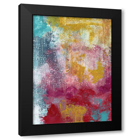 Sprinkles Abstract Black Modern Wood Framed Art Print by Ogren, Sarah