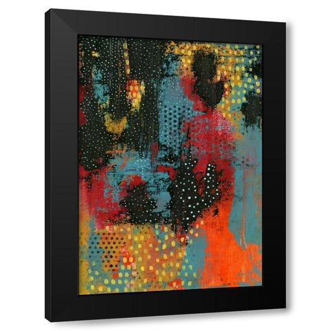 Hot Lava Black Modern Wood Framed Art Print by Ogren, Sarah