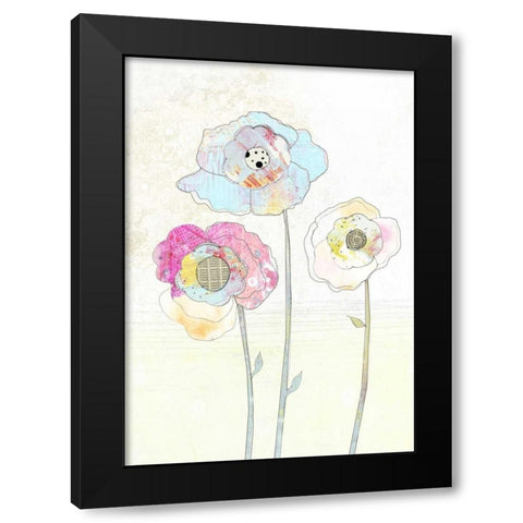 More Flowers Black Modern Wood Framed Art Print with Double Matting by Ogren, Sarah