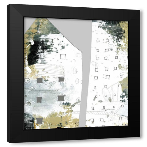 City I Black Modern Wood Framed Art Print with Double Matting by Ogren, Sarah