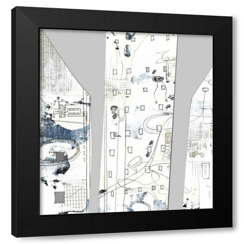 City II Black Modern Wood Framed Art Print with Double Matting by Ogren, Sarah