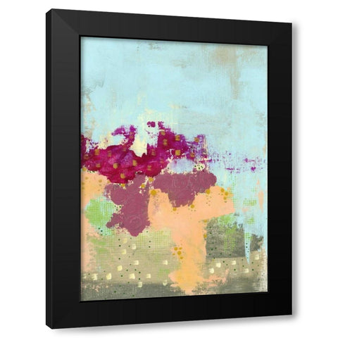 Abstract roses II Black Modern Wood Framed Art Print by Ogren, Sarah