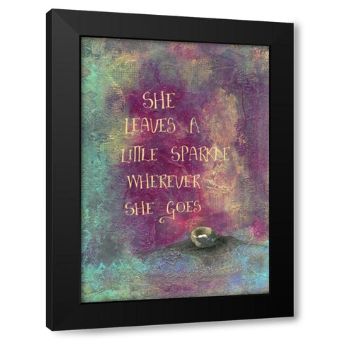 Sparkle Nest Black Modern Wood Framed Art Print by Ogren, Sarah