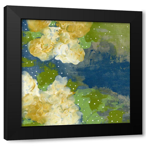 Yellow Flowers Black Modern Wood Framed Art Print by Ogren, Sarah