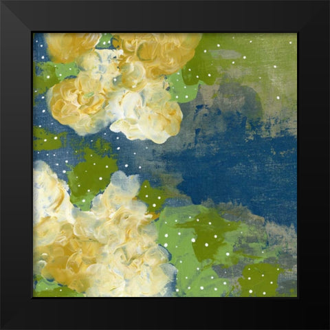 Yellow Flowers Black Modern Wood Framed Art Print by Ogren, Sarah
