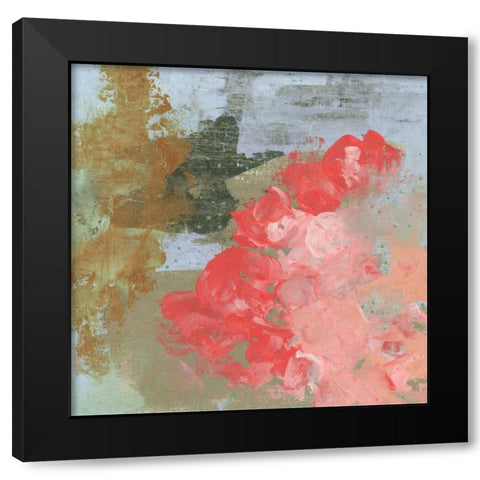 Pink Roses I Black Modern Wood Framed Art Print by Ogren, Sarah