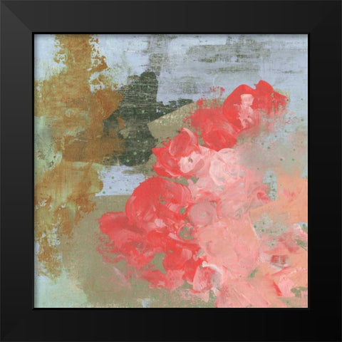 Pink Roses I Black Modern Wood Framed Art Print by Ogren, Sarah