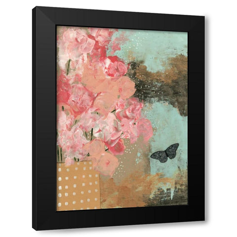 Dramatic Flowers Black Modern Wood Framed Art Print by Ogren, Sarah