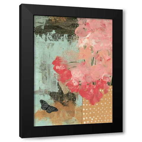 Dramatic Flowers II Black Modern Wood Framed Art Print with Double Matting by Ogren, Sarah