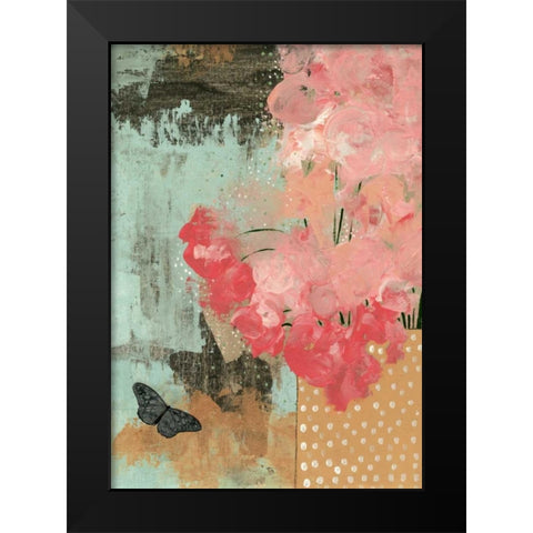 Dramatic Flowers II Black Modern Wood Framed Art Print by Ogren, Sarah