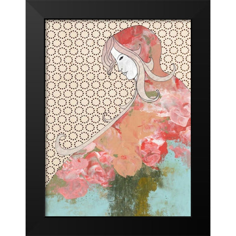 Red Riding Hood Black Modern Wood Framed Art Print by Ogren, Sarah
