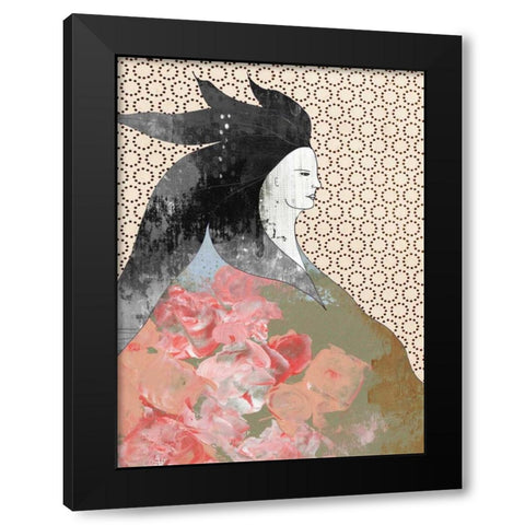 Snow White Black Modern Wood Framed Art Print with Double Matting by Ogren, Sarah