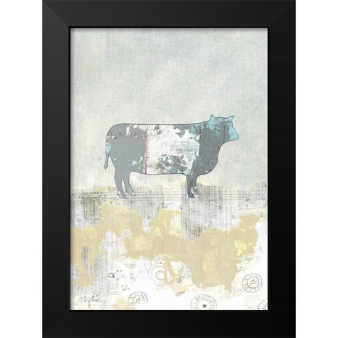 Holstine Black Modern Wood Framed Art Print by Ogren, Sarah