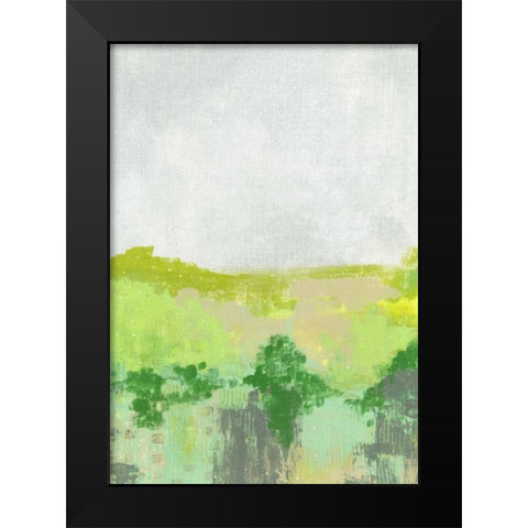 Green Landscape Black Modern Wood Framed Art Print by Ogren, Sarah