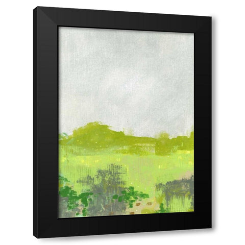 Green Landscape II Black Modern Wood Framed Art Print by Ogren, Sarah