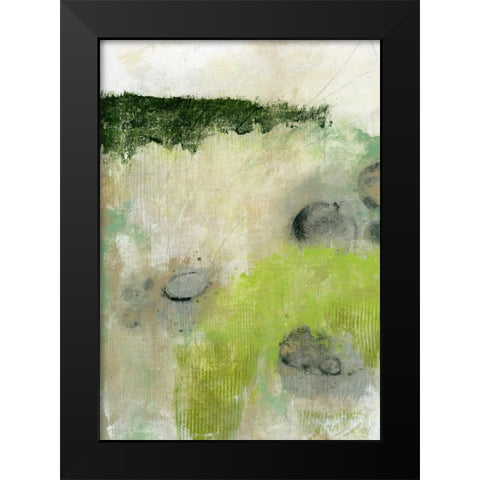 Rocks Black Modern Wood Framed Art Print by Ogren, Sarah