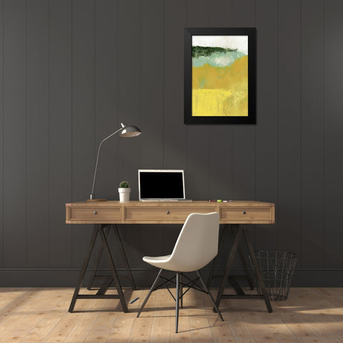 The Yellow Field II Black Modern Wood Framed Art Print by Ogren, Sarah