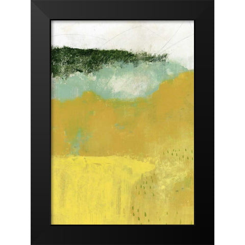The Yellow Field II Black Modern Wood Framed Art Print by Ogren, Sarah