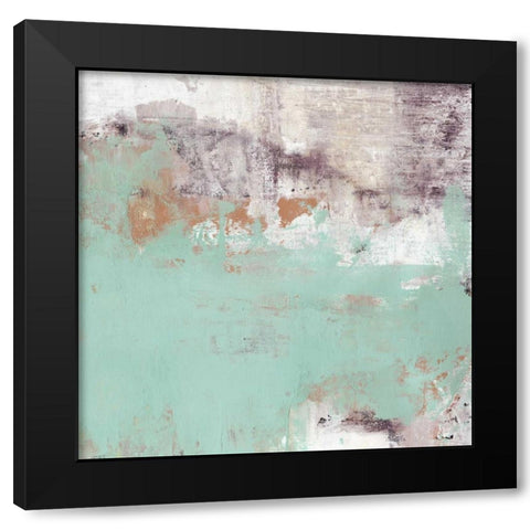 Purple Mountain Black Modern Wood Framed Art Print with Double Matting by Ogren, Sarah