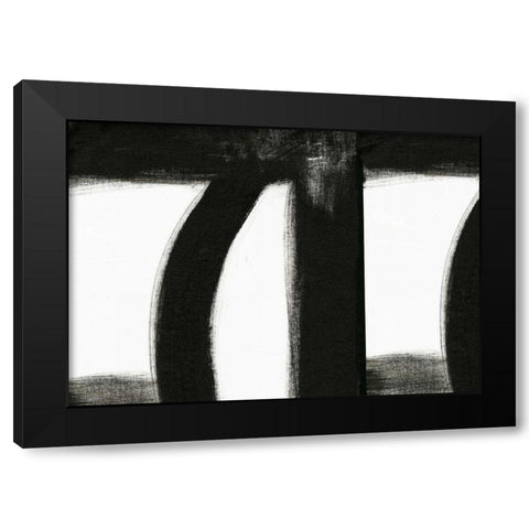 Black and White III Black Modern Wood Framed Art Print by Ogren, Sarah