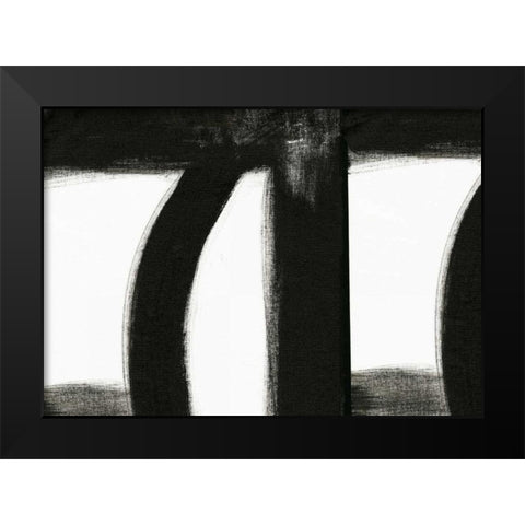Black and White III Black Modern Wood Framed Art Print by Ogren, Sarah