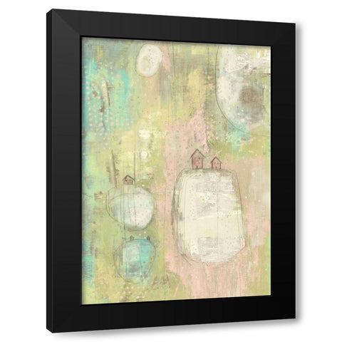 5 Houses Black Modern Wood Framed Art Print with Double Matting by Ogren, Sarah
